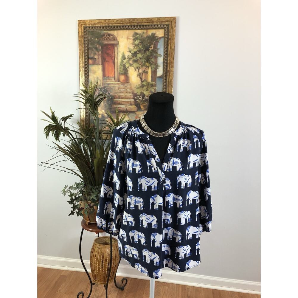 Elegant Women's‎ 3/4 Sleeve M Peasant Blouse Boho Cottage Core Prairie Country